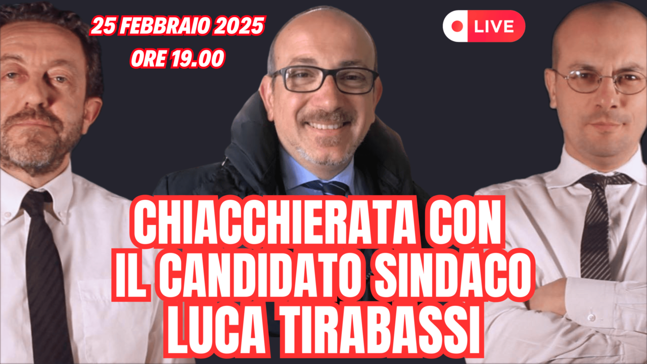 Luca Tirabassi, candidato sindaco di Sulmona, in diretta su Diario di Bordo