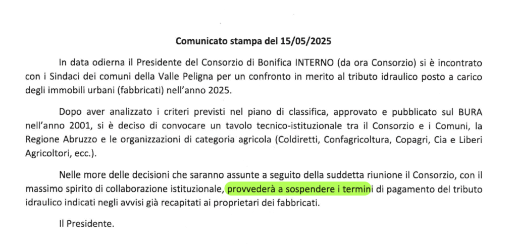 "Le promesse del Consorzio di Bonifica sono solo carta straccia" 2 consorzio di bonifica