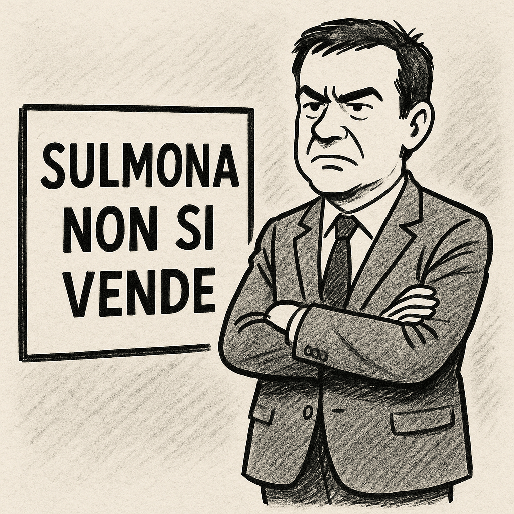 Sulmona non si vende: il messaggio potente di Di Cesare 2 sulmona non si vende