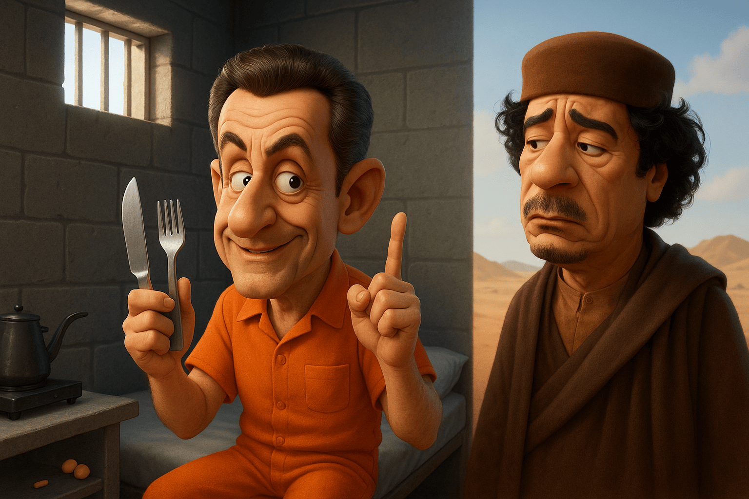 Sarkozy, il detenuto più documentato della storia. E Gheddafi? Boh. 1 Sarkozy il detenuto piu documentato della storia