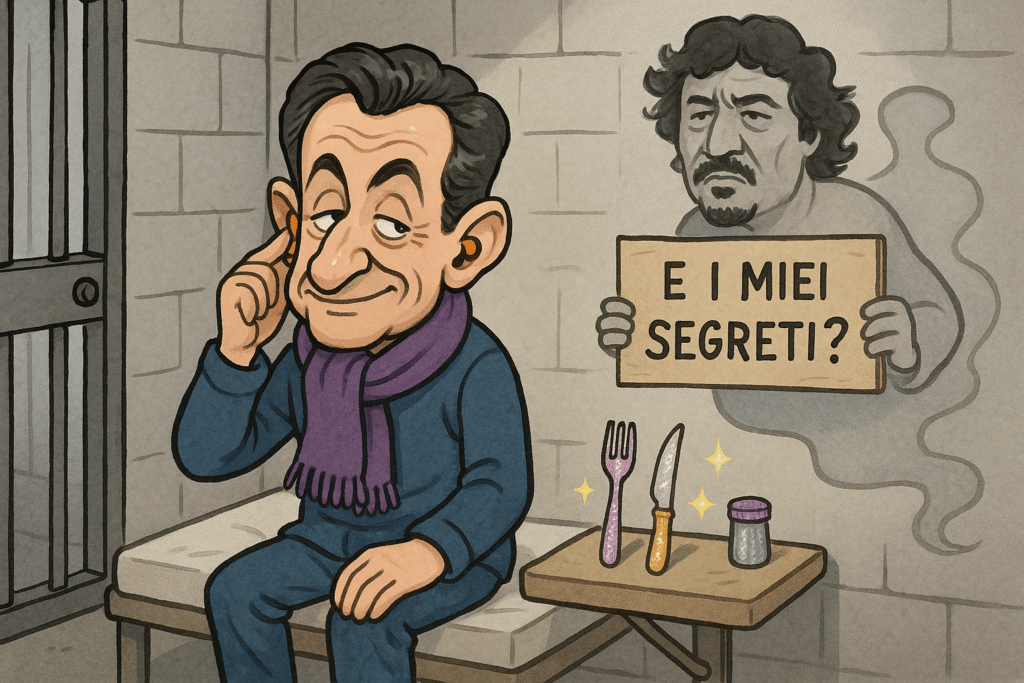 Sarkozy, il detenuto più documentato della storia. E Gheddafi? Boh. 2 sarkozy